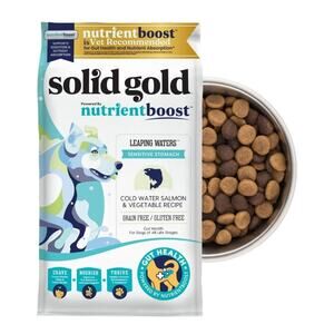 Salmon Dog Food for Sensitive Stomachs, Grain & Gluten Free w/Probiot 3.75 LB